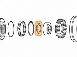 Bearing W/Race, C-6 Output Hub To Sprag Race — Part # 36254B
