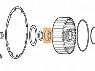 Bushing, E4OD/4R100 Coast Clutch Drum (Bronze) 1998-Up (Stamped Steel Drums) — Part # 36038A