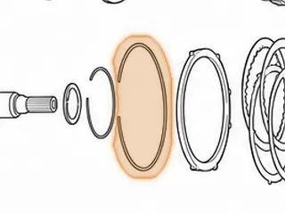 Snap Ring, 5R110W Holds Overdrive Pressure Plate In Case (.099”) 2003-Up — Part # 36860B