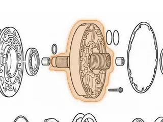 Stator, E4OD (Less Valves) (Cast # RFF5) Bushing Type 1995-97 — Part # 36520CA