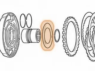 Washer, E4OD/4R100 Center Support To Direct Drum (Metal) — Part # 36225B