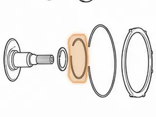 Snap Ring, E4OD/4R100 Holds Center Shaft In Overdrive Ring Gear 1998-Up — Part # 36868A