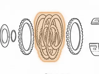 Friction, E4OD/4R100 Intermediate Clutch (.078”)(50 Teeth)(Starburst) 1998-Up — Part # 36104EA