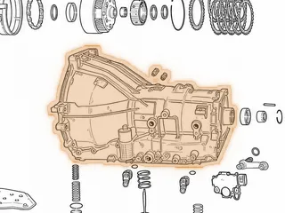 Case, AODE (3 Bolt Starter) (Cast # RFF4-AC) (.225”OD Valve Body Dowel Pins) 1994-95 — Part # 76760BC