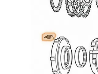 Spring, 4R70W/4R75W/4R70E/4R75E Anti-Clunk (Horse Shoe Type) 2004-Up — Part # 76639H