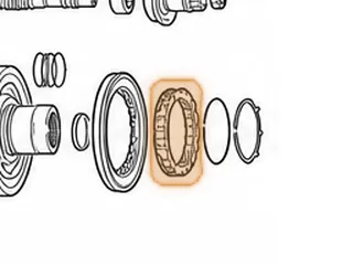 Spring & Retainer, 4T40E 2nd Clutch 1995-11 — Part # 14972A