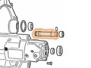 Output Shaft, 4T40E (Short, External) 1995-11 — Part # 14675A