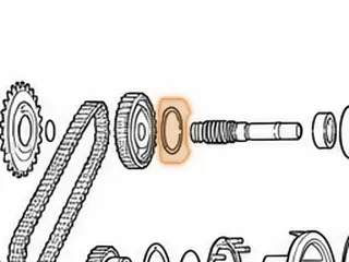 Washer, 4T65E Drive Sprocket To Support (3 Tab) 2001-Up (The 3 Tabs Are Round And Split To Lock On The Sprocket) — Part # 84279GA
