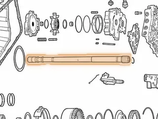 Output Shaft, 4T60E (Uses a 3/4” Long # 241 Bearing)(19 1/2” Long) 1991-E93 — Part # 84678D