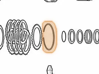 Snap Ring, 440-T4/4T60E/4T65E Holds Input Clutch Pressure Plate in 1983-Up — Part # 84876