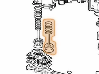 Spring, 440-T4 1-2 Accumulator (Outer)(Pink) 1991-Up — Part # 84926E