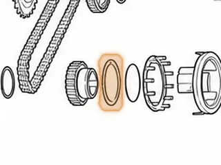 Washer, 4T65E Driven Sprocket to Support (3 Tab) 1997-Up — Part # 84281G