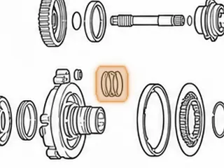 Ring, 4T80E 2nd Clutch (Vespel) 1993-11 — Part # 94179AT