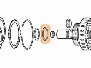 Washer, 4T80E Reverse Clu Hsg to 3rd Clu Hsg 3.20-3.42MM (3 Tab, Plastic) 1993-11 — Part # 94228AC