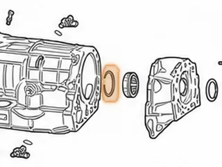 Snap Ring, 68RFE Holds Bearing In Extension Housing (3.370”OD)(.096” Thick)(2 Eyelets) 2007-Up — Part # 72897C