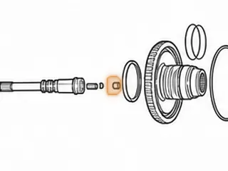 Bushing, 45RFE/545RFE/65/66/68 Input Shaft (Rear) (Babbit) (.510” Wide, .825”OD, .705”ID) 1999-Up — Part # 72047A