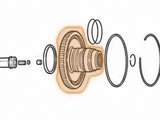 Input Clutch Hub, 45RFE (60 Teeth) Outer (2.715”ID At Bushing) Has A Beveled Shoulder Under The #960 Piston — Part # 72574A