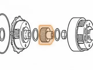 Sun Gear, 45RFE Input (42 Teeth Left Angle) (2.650”OD) (2.070” Long With Nose) — Part # 72612A