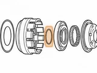 Snap Ring, 45RFE/68RFE Holds Piston In Input Clutch Retainer (3.125”OD)(.092” Thick) (2 Eyelets) 1999-Up — Part # 72875A