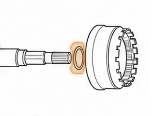 Bearing W/Races, 45RFE Input Planet (Rear)(Use 72226A) — Part # 72251A