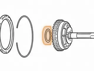 Bearing W/Races, 45RFE/68RFE Input Clutch Hub To Underdrive Hub (Use 72211A) — Part # 72232A