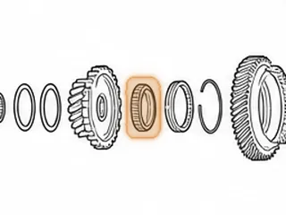 Cone Bearing, 50-40LE Driven Transfer Gear (26 Rollers) (1.450”ID) (R37-2 NSK) & Underdrive Planet — Part # 89281