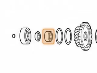 Inner Race, 50-40/50-42LE Pinion Bearing To Bell (1.789”OD) (.805” Thick) (KOYO 06NU0722C3) — Part # 89282A