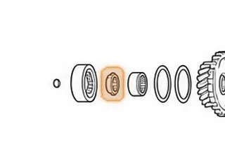 Nut, 50-40/50-42LE Pinion To Underdrive Planet (1.420” At Flats) (.970”ID) — Part # 89796A