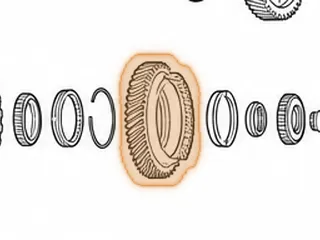 Gear, 50-40LE Driven Transfer (69 Teeth) Left Angle (2 Grooves) — Part # 89712C