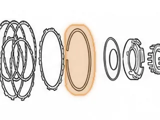Snap Ring, 50-40/50-42LE Holds 2nd Brake Clutch Pressure Plate In (.062” Thick) (6 5/8”OD) 1999-Up — Part # 89873A