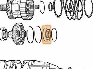 Ball Bearing, 5EAT Driven Transfer Gear To Extension Housing (.710”Thick)(3.150”OD) (1.575”ID)(Cast # NSK 6208) 2005-Up — Part # 123282A