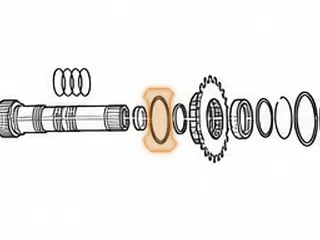 Bearing W/Race, 5EAT Rear Planet To Rear Sun Gear (.110”Thick)(3.137”OD)(2.600”ID) 2005-Up — Part # 173251A