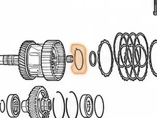 Snap Ring, 5EAT Holds Pinion Pins In Transfer Case Planet (.042”Thick)(2.770”OD)(W/Bent Ends) 2005-Up — Part # 123889A