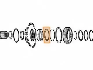 End Cap Washer, 5EAT 1st One Way Clutch (Brass)(2.600” OD)(1.945” ID) 2005-Up — Part # 173286A