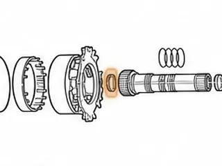 Bushing, 5EAT Forward Sun Gear Shaft (Rear)(.390”Wide)(1.355”ID) 2005-Up — Part # 173052B
