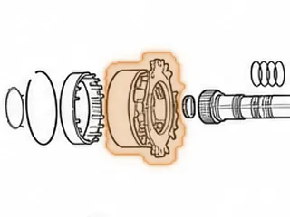 Planet, 5EAT Rear (4 Gear, Aluminum)(Uses A 110 Tooth Ring Gear # 594)(Uses A 62 Teeth Sun Gear # 614) 2005-Up — Part # 173584A