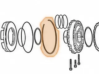 Snap Ring, 5EAT Holds Center Support In Case (.158” Thick)(7 1/4” OD)(6 5/8” ID) 2005-Up — Part # 173883A