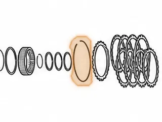 Snap Ring, 5EAT Holds High-Low Clutch Pressure Plate In (.078” Thick)(5.322” OD)(4.935” ID) 2005-Up — Part # 173885A