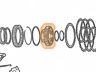 Clutch Hub, 5EAT Low Coast Clutch With Inner Race (W/30 Teeth Clutch Hub)(1.590” Thick) 2005-Up — Part # 173579A