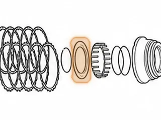 Retainer, 5EAT Direct Clutch Spring (W/Bonded Rubber)(5”OD) 2005-Up — Part # 173985A