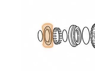 Retainer, 5EAT High-Low Clutch Spring (W/Bonded Rubber)(4 3/16”OD) 2005-Up — Part # 173987A