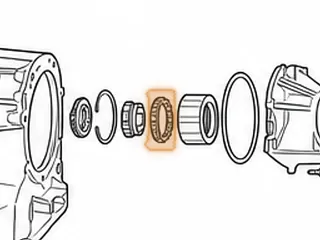 Ball Bearing, ZF5HP18 Yoke To Extension Housing (15 Balls)(Open Plastic Cage)(.435"OD Balls) 1992-99 — Part # 179271A