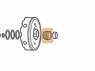 Sun Gear, ZF5HP18 Front Planet (34 Teeth)(Left Angle)(1 Groove)(1.215"Long)(1.855"OD) 1992-99 — Part # 179614A