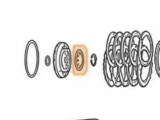 Spring, ZF5HP18 "E" Clutch Return (8 Fingers)(.044"Thick)(2.582"OD) 1992-99 — Part # 179970A