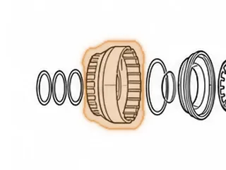 Drum, ZF5HP18 "A" Clutch (Aluminum)(5 Clutch)(2.825"Tall)(24 Teeth Steels) (Cast # 1050 402 028) 1999-92 — Part # 179554A