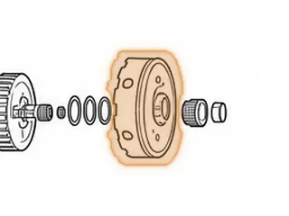 Shell, ZF5HP18 (12 Notches)(6 Holes)(2.345"Tall)(6 1/2"OD) (2.345"Tall) 1992-99 — Part # 179624A