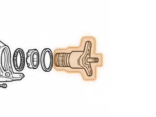 Yoke, ZF5HP18 (2WD)(Rear)(5.155"Long)(Threaded On Front)(3 Bolt) 1992-99 — Part # 175841B