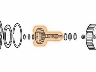 Hub W/Shaft, ZF5HP19/FL/FLA 4th Clutch (36 Teeth Hub) (5.025” Long) 1994-Up — Part # 175570A