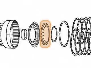Spring, ZF5HP18 "F" Clutch Return (18 Fingers)(.057"Thick)(4.638"OD) 1992-99 — Part # 179971A