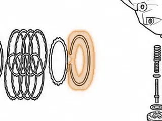 Snap Ring, ZF5HP18 Holds "G" Clutch In Housing (5.780"OD) 1992-99 — Part # 175870AA